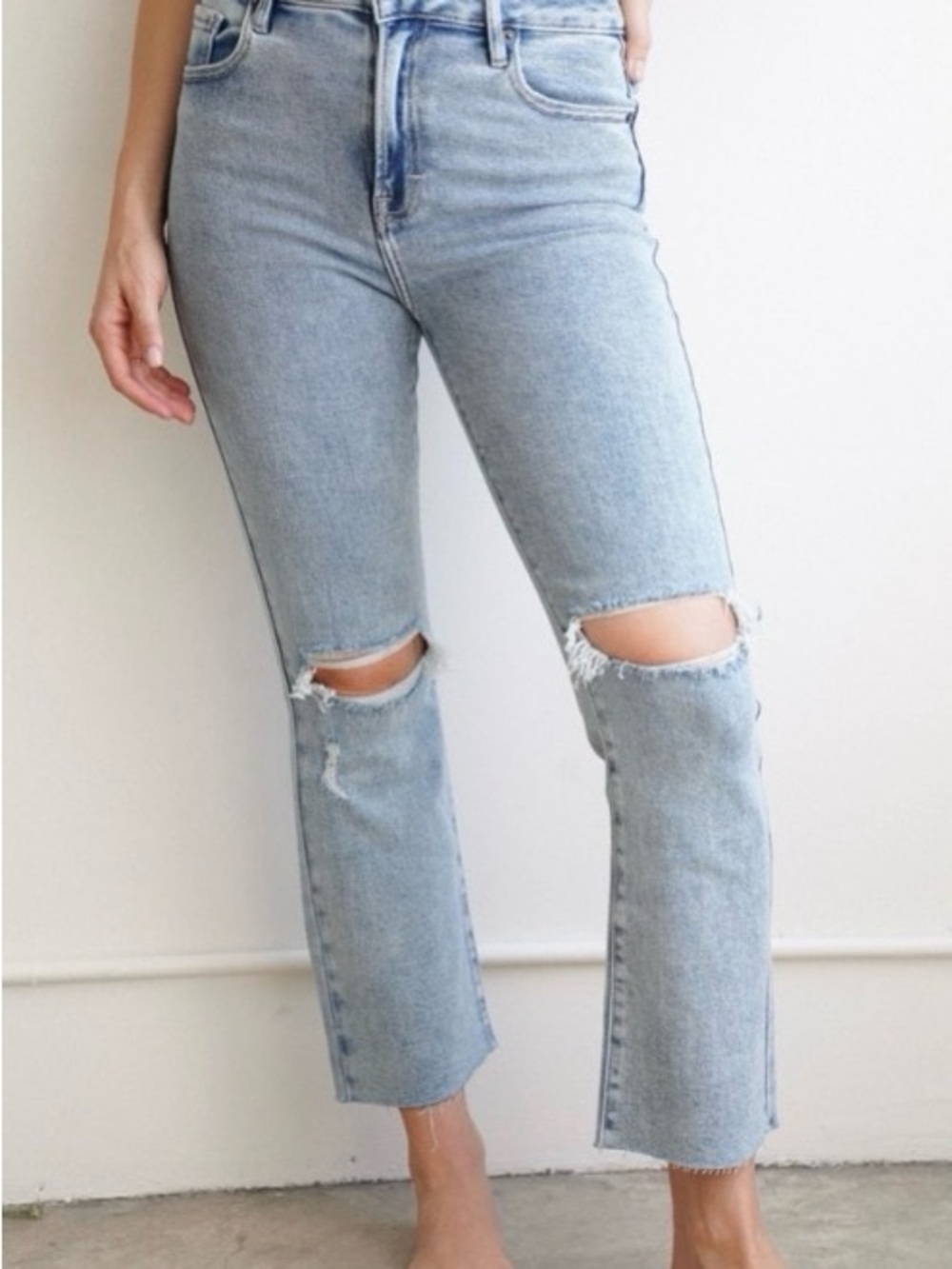 Carly Jean Los Angeles Kate Jeans in light wash